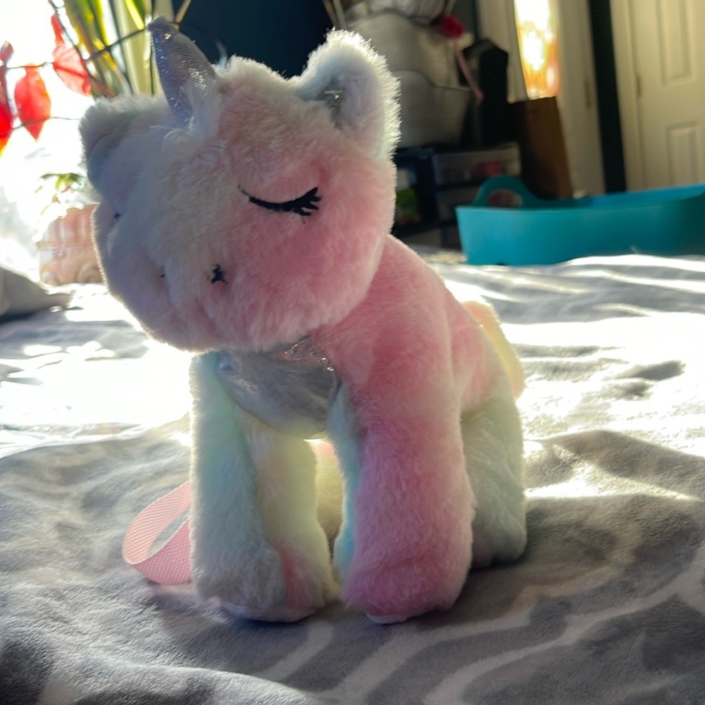 NEW Unicorn Animal Plush Purse